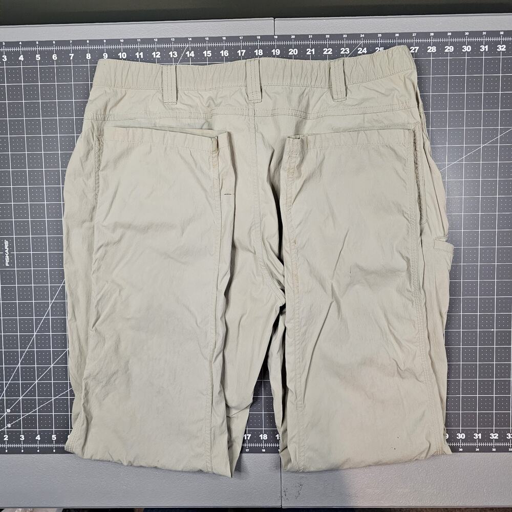 Carhartt Force Pants Mens 38x34 Tan Ripstop Nylon Pocket Work Outdoor Stretch - Picture 11 of 16